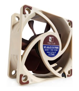 Noctua NF-A6x25 5V PWM Kompiuterio korpusui Ventiliatorius 6 cm Rusvai gelsvas