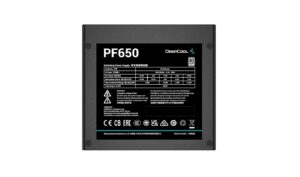 DeepCool PF650 maitinimo blokas 650 W 20+4 pin ATX ATX Juoda