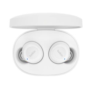 Belkin SoundForm Bolt Laisvų rankų įranga Bevielis Įkišamos į ausį Skambučiai / muzika / sportas / kasdienis Bluetooth Balta