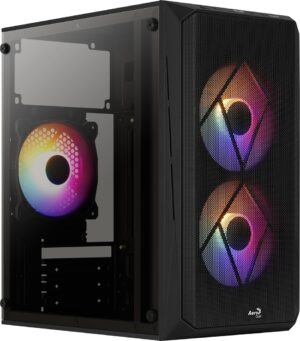 Aerocool CS107V2 kompiuterio korpusas „Mini Tower“ Juoda