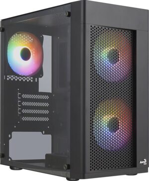 Aerocool Hexform „Mini Tower“ Juoda