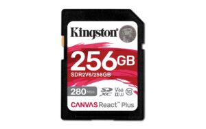 Kingston Technology Canvas React Plus 256 GB SDXC UHS-II Klasės 10