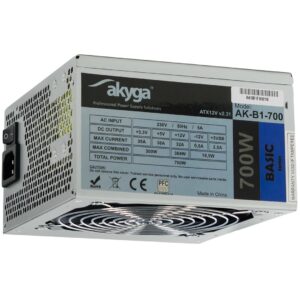 Akyga AK-B1-700 maitinimo blokas 700 W 20+4 pin ATX ATX Pilka