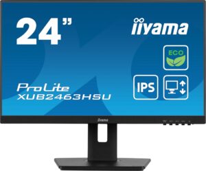 iiyama ProLite XUB2463HSU-B1 kompiuterio monitorius 61 cm (24") 1920 x 1080 pikseliai „Full HD“ LED Juoda