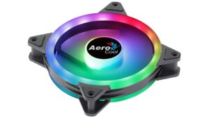 Aerocool Duo 12 ARGB 6 kontaktų kompiuterio korpusas 12 cm ventiliatorius juodas