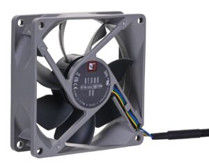 Noctua NF-R8 redux-1800 PWM Kompiuterio korpusui Ventiliatorius 8 cm Juoda, Pilka