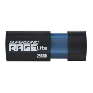 Flashdrive PATRIOT Rage Lite 512GB 120 MB/S USB 3.2 ištraukiamas Juoda (PEF512GRLB32U)