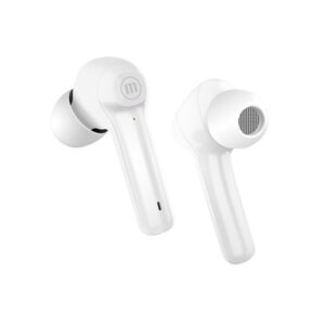 Maxell Dynamic+ belaidės ausinės su įkrovimo dėklu Bluetooth, baltos spalvos