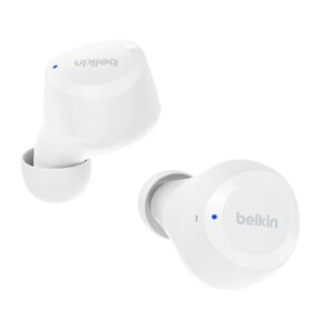 Belkin SoundForm Bolt Laisvų rankų įranga Bevielis Įkišamos į ausį Skambučiai / muzika / sportas / kasdienis Bluetooth Balta