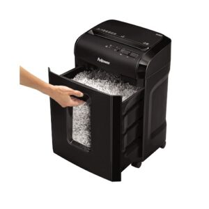 Fellowes Powershred 10M dokumentų naikiklis Smulkinimas itin mažais gabalėliais Juoda
