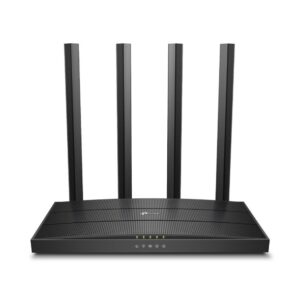 TP-Link ARCHER C6 V4.0 belaidis maršrutizatorius Gigabitinis eternetas Dviguba juosta (2,4 GHz / 5 GHz) Juoda