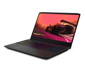 Lenovo IdeaPad Gaming 3 nešiojamas kompiuteris 39,6 cm (15.6") „Full HD“ AMD Ryzen™ 5 5500H 16 GB DDR4-SDRAM 512 GB SSD NVIDIA GeForce RTX 2050 Wi-Fi 5 (802.11ac) Windows 11 Home Juoda