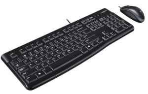 Logitech Desktop MK120 klaviatūra Pelė įskaityta Biuras USB QWERTY JAV tarptautinė versija Juoda