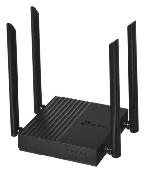 TP-LINK ARCHER C64 dviejų juostų W-Fi maršrutizatorius, juodas