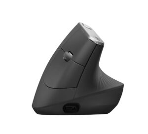 Logitech MX Vertical Advanced Ergonimic kompiuterio pelė RF belaidis + „Bluetooth“ Optinis 4000 DPI Dešinės rankos
