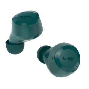 Belkin SoundForm Bolt Laisvų rankų įranga Bevielis Įkišamos į ausį Skambučiai / muzika / sportas / kasdienis Bluetooth Žalsvai mėlyna