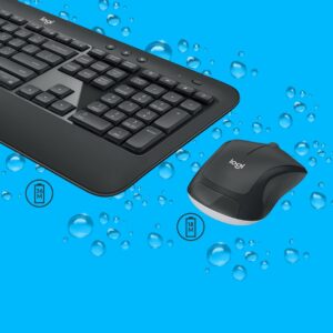 Logitech Advanced MK540 klaviatūra Pelė įskaityta USB QWERTY JAV tarptautinė versija Juoda, Balta